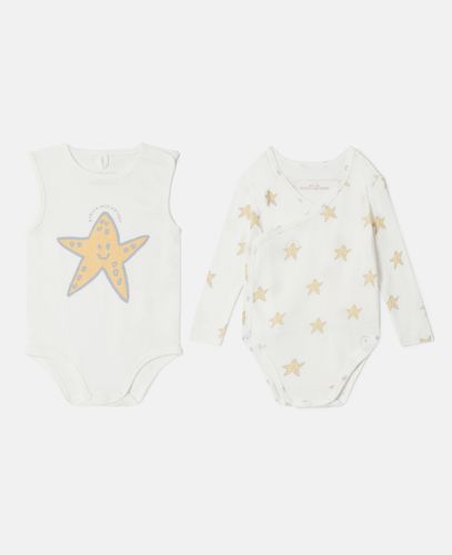 Smiling Stella Star Print Bodysuit and Sleepsuit Set, Woman, /, Size: 1m - Stella McCartney - Modalova