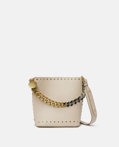 Frayme Bucket Bag aus genarbtem Alter Mat mit Nietenbesatz, Frau - Stella McCartney - Modalova