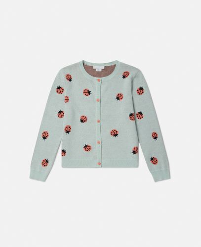 Ladybird Knitted Crewneck Cardigan, Woman, , Size: 8 - Stella McCartney - Modalova