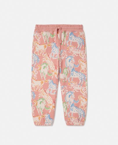 Horse Print Joggers, Woman, , Size: 8 - Stella McCartney - Modalova