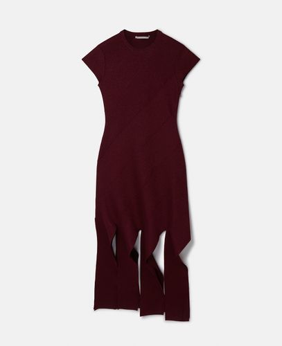 Abito midi in Lurex a coste, Donna, , Taglia: XS - Stella McCartney - Modalova