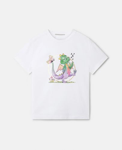 T-Shirt mit Year of the Dragon"-Print, Frau, , Größe: S - Stella McCartney - Modalova