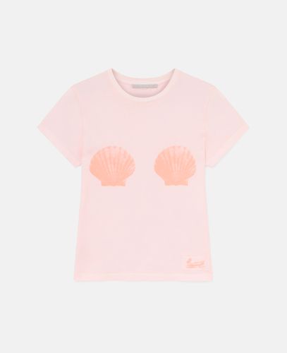 Seashell Crewneck T-Shirt, Woman, , Size: S - Stella McCartney - Modalova