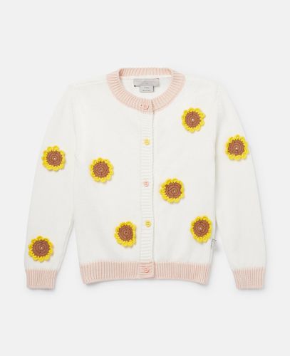 Sunflower Crochet Appliqué Cardigan, Woman, , Size: 14 - Stella McCartney - Modalova
