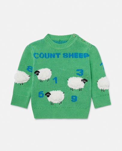 Sheep Embroidered Jumper, Woman, , Size: 12m - Stella McCartney - Modalova