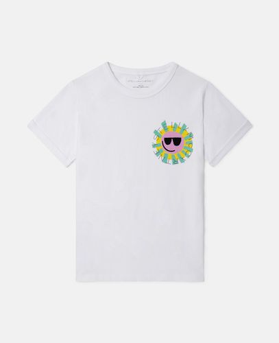 Sunshine Badge T-Shirt, Woman, , Size: 3 - Stella McCartney - Modalova