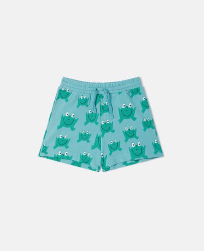 Frog Print Drawstring Shorts, Woman, , Size: 10 - Stella McCartney - Modalova