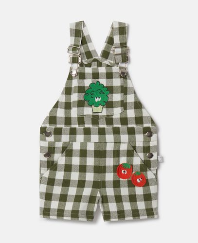 Salopette a quadretti con ricamo Veggie, Donna, /, Taglia: 12m - Stella McCartney - Modalova