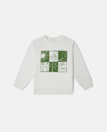 Brand Lettering Check Long Sleeve Shirt, , Size: 12 - Stella McCartney - Modalova