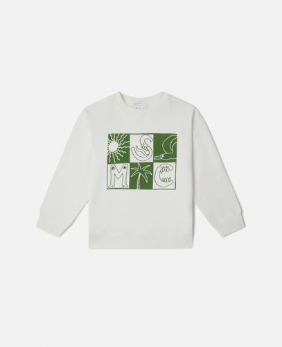 Brand Lettering Check Long Sleeve Shirt, , Size: 5 - Stella McCartney - Modalova