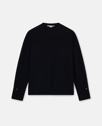 Stella Iconics Pullover mit geschlitzten Manschetten, Frau, , Größe: S - Stella McCartney - Modalova