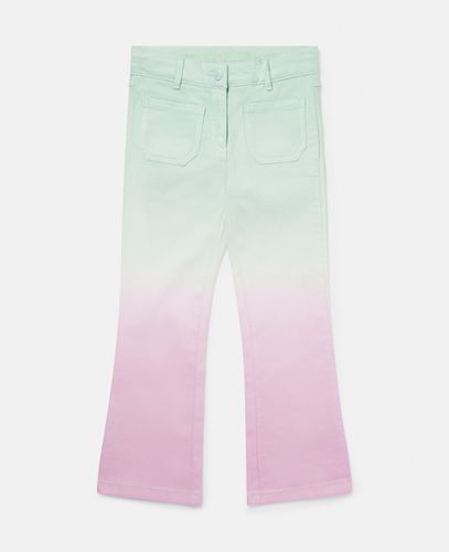 Ombré Patch Pocket Straight Leg Jeans, Donna, , Taglia: 4 - Stella McCartney - Modalova