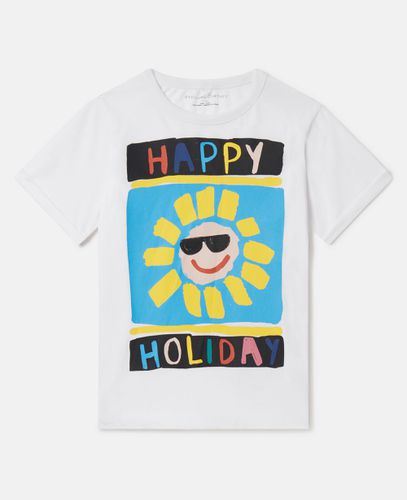 Happy Holiday T-Shirt, Donna, , Taglia: 10 - Stella McCartney - Modalova