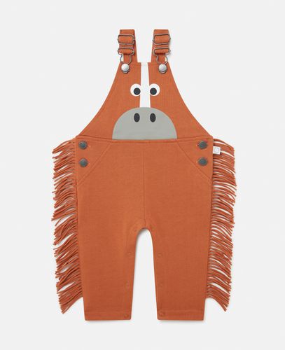 Salopette con Frange e Grafica Cavallo, Donna, , Taglia: 18m - Stella McCartney - Modalova