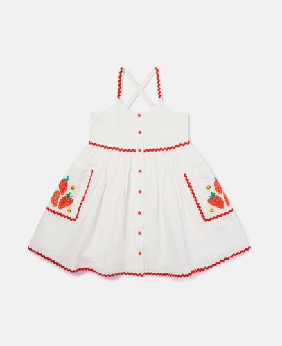 Strawberry Embroidered Sleeveless Dress, , Size: 8 - Stella McCartney - Modalova