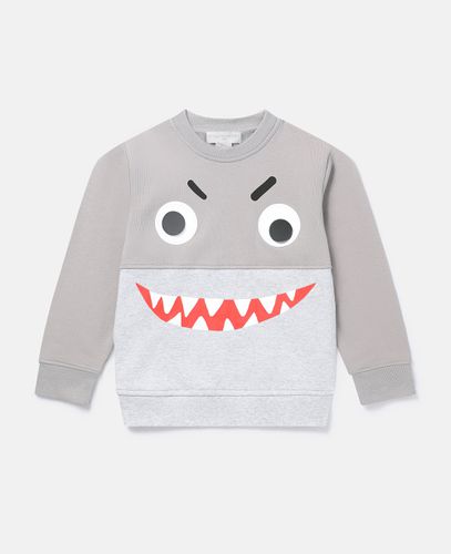 Shark Face Colourblock Sweatshirt, Woman, , Size: 8 - Stella McCartney - Modalova