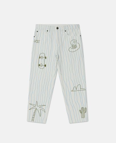 Skateboard Print Jeans, , Size: 12 - Stella McCartney - Modalova