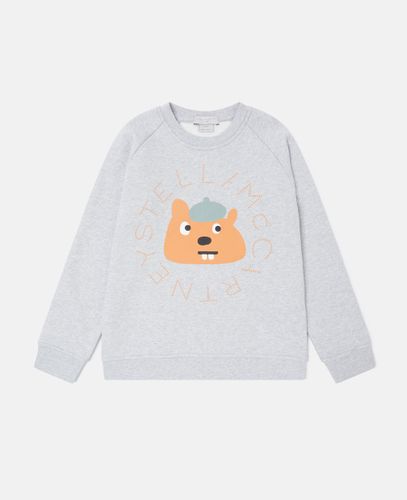 Squirrel Graphic Crewneck Sweatshirt, , Size: 4 - Stella McCartney - Modalova