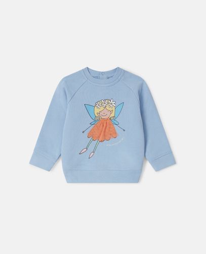 Felpa girocollo con grafica fata, , Taglia: 6m - Stella McCartney - Modalova