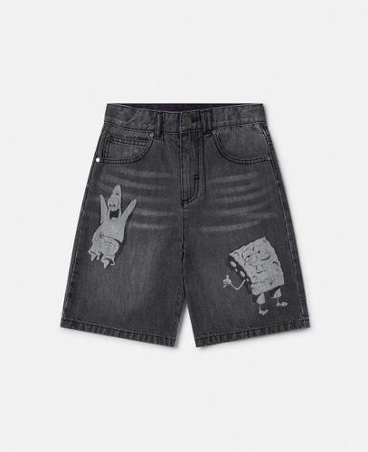 Sponge Bob Graphic Denim Shorts, , Size: 12 - Stella McCartney - Modalova