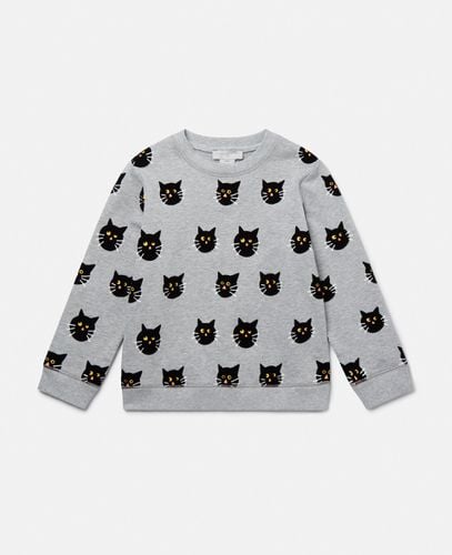 Felpa con Motivo Gatto da Brivido, Donna, , Taglia: 4 - Stella McCartney - Modalova