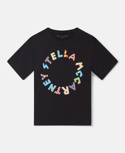 Medallion Logo T-Shirt, Woman, , Size: 12 - Stella McCartney - Modalova