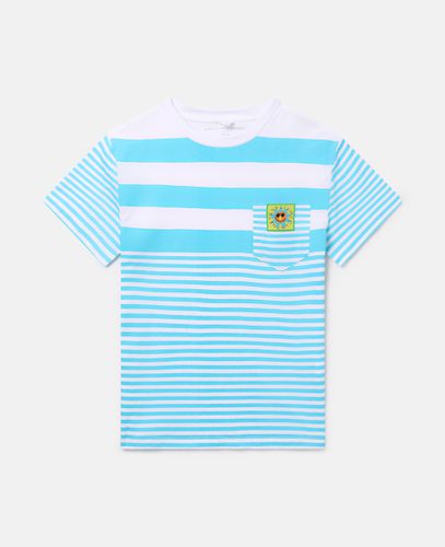 Sunshine Motif Striped T-Shirt, Donna, , Taglia: 8 - Stella McCartney - Modalova