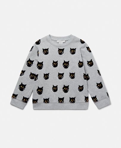 Felpa con Motivo Gatto da Brivido, Donna, , Taglia: 3 - Stella McCartney - Modalova