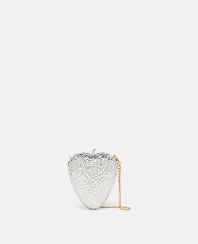 Zweifarbige Clutch aus Messing in Erdbeerform, Frau, / - Stella McCartney - Modalova