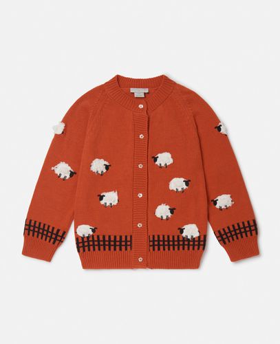 Cardigan con Applicazione Pecora, Donna, , Taglia: 6 - Stella McCartney - Modalova