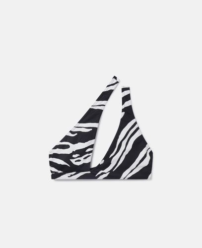 Zebra Print Cut-Out Bikini Top, Woman, /, Size: XS - Stella McCartney - Modalova