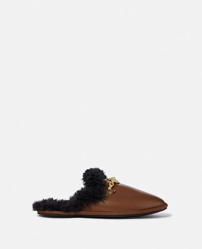 Ryder Backless Vegan Plush Teddy-Lined Loafers, Woman, , Size: 40 - Stella McCartney - Modalova