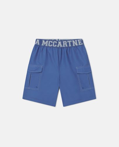 Moniker Waistband Swim Shorts, , Size: 4 - Stella McCartney - Modalova