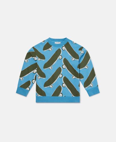 Skateboard Print Sweatshirt, , Size: 6 - Stella McCartney - Modalova