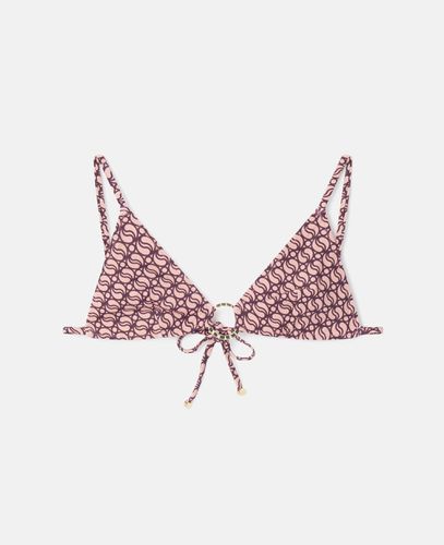 Reggiseno bikini a triangolo con stampa S-Wave, Donna, /, Taglia: M - Stella McCartney - Modalova