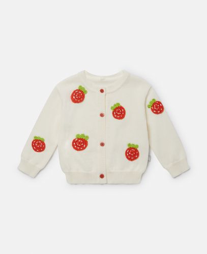 Strawberry Crochet Cardigan, , Size: 9m - Stella McCartney - Modalova