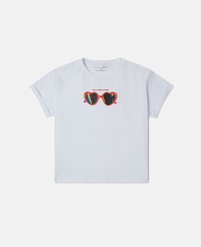 Sunglasses Graphic T-Shirt, Woman, , Size: 14h - Stella McCartney - Modalova