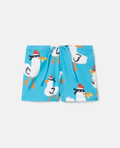 Seagull Bandit Swimming Trunks, Donna, , Taglia: 24m - Stella McCartney - Modalova