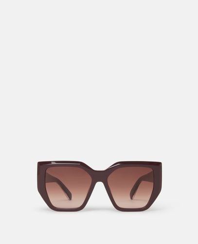 Chunky Square Cat-Eye Sunglasses, Woman - Stella McCartney - Modalova