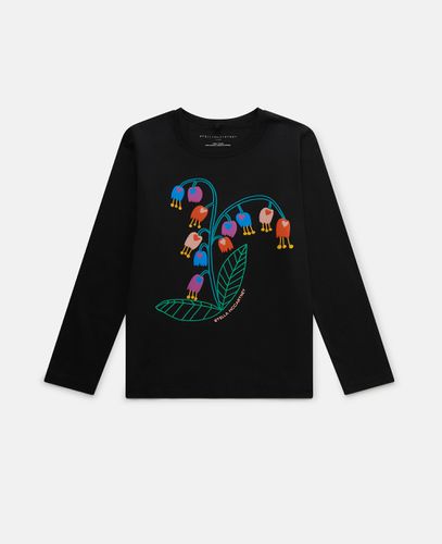 Flower Embroidery Long Sleeve T-Shirt, Woman, , Size: 2 - Stella McCartney - Modalova