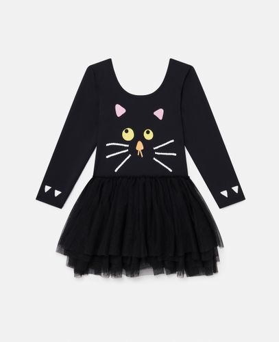 Spooky Cat Tulle Dress, Woman, , Size: 8 - Stella McCartney - Modalova