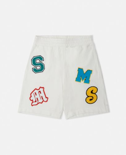 Brand Initials Embroidered Shorts, , Size: 4 - Stella McCartney - Modalova