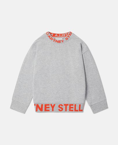 Logo Tape Sweatshirt, Donna, , Taglia: 10 - Stella McCartney - Modalova