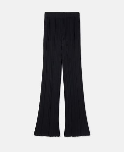 Pantaloni in maglia plissé, Donna, , Taglia: S - Stella McCartney - Modalova