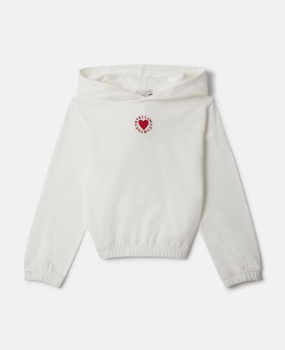 Hoodie mit Herz-Stickerei, , Größe: 10 - Stella McCartney - Modalova