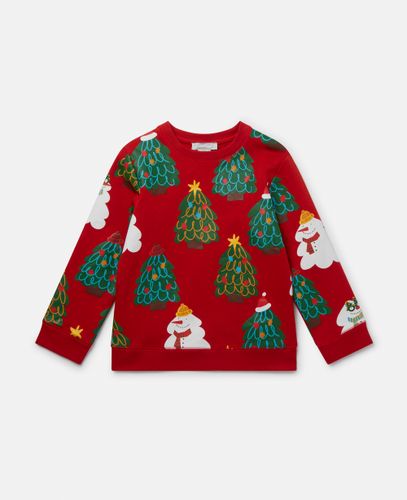 Christmas Tree Pattern Sweatshirt, Woman, , Size: 3 - Stella McCartney - Modalova