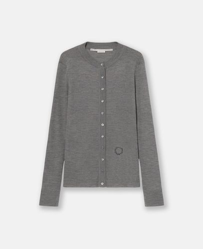 Cardigan a Maniche Lunghe e Girocollo, Donna, , Taglia: L - Stella McCartney - Modalova