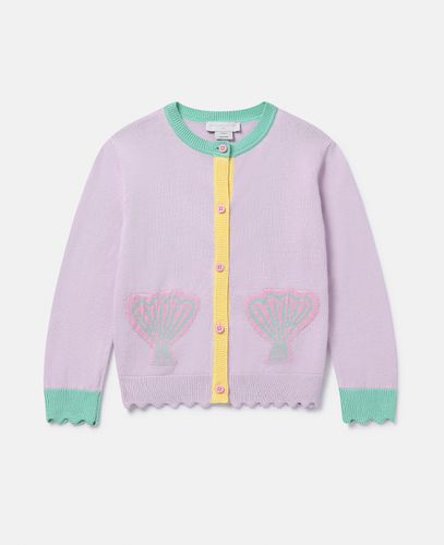 Cardigan con tasca a conchiglia, Donna, , Taglia: 6 - Stella McCartney - Modalova