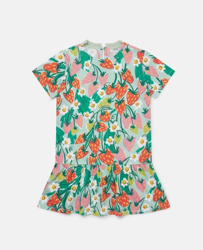 Strawberry Print Short Sleeve Dress, /, Size: 6 - Stella McCartney - Modalova