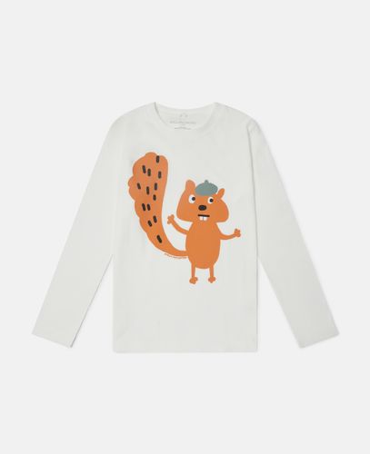 Squirrel Graphic Long-Sleeve Top, , Size: 12 - Stella McCartney - Modalova
